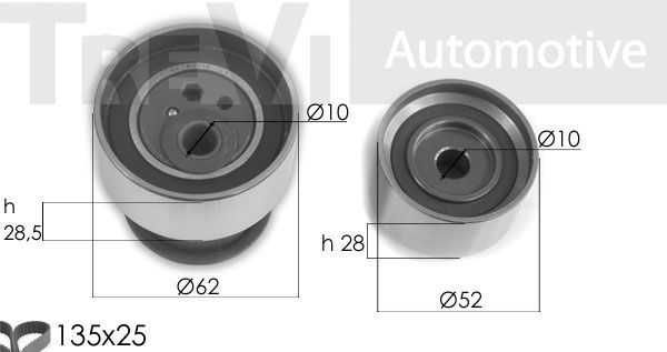 TREVI AUTOMOTIVE Hammashihnasarja KD1379